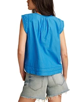Lucky Brand Women's Cotton Lace-Trim Tank Top