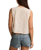 Lucky Brand Women's Eyelet Vest