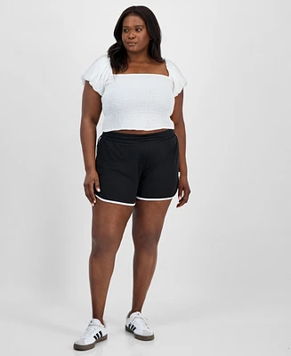 Derek Heart Trendy Plus Mid-Rise Dolphin Shorts