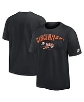 Nike Men's Black Cincinnati Bengals Rewind Heavy Max 90 Pocket T-Shirt