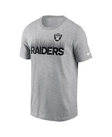 Nike Men's Heather Gray Las Vegas Raiders Local Essential T-Shirt