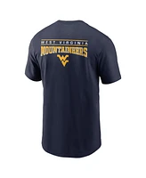 Nike Men's Navy West Virginia Mountaineers 2-Hit T-Shirt