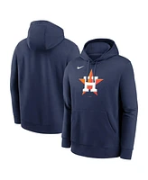 Nike Men's Navy Houston Astros Logo Club Fleece Pullover Hoodie