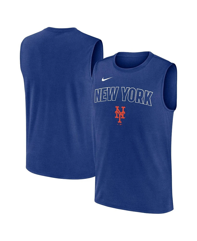 Nike Men's Royal New York Mets Knockout Performance Muscle Tank Top