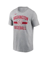 Nike Men's Heather Gray Washington Nationals Arched T-Shirt