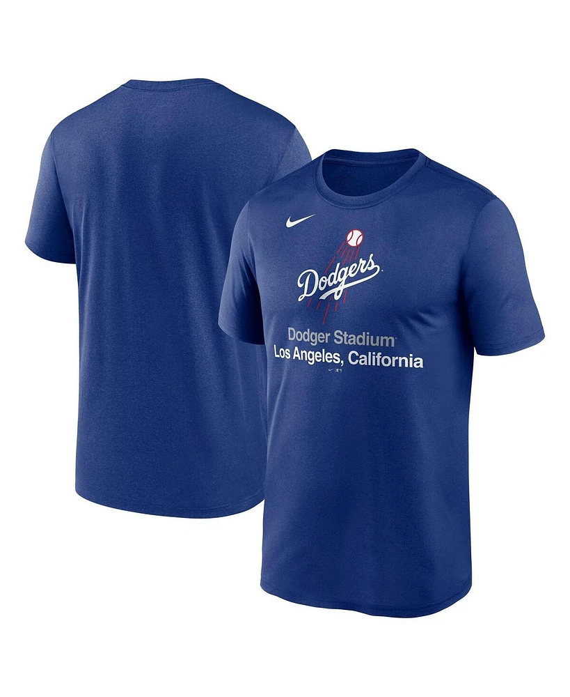 Nike Men's Royal Los Angeles Dodgers Stadium Legend Performance T-Shirt