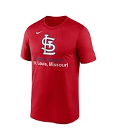 Nike Men's Red St. Louis Cardinals Stadium Legend Performance T-Shirt