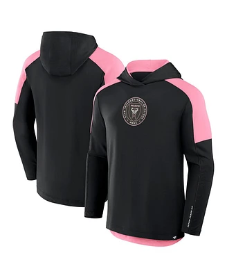 Fanatics Men's Black Inter Miami Cf Red Card Transitional Pullover Hoodie