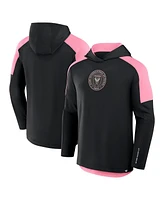 Fanatics Men's Black Inter Miami Cf Red Card Transitional Pullover Hoodie