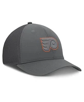 Fanatics Men's Gray Philadelphia Flyers Flex Fitted Hat