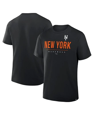 Fanatics Men's Black New York Mets Color Pop Legacy Clubhouse T-Shirt