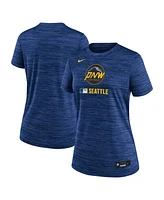 Nike Women's Navy Seattle Mariners Authentic Collection City Connect Velocity Performance T-Shirt