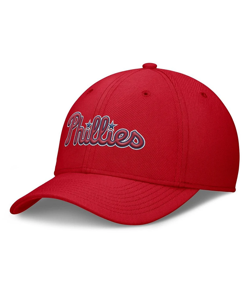 Nike Men's Red Philadelphia Phillies Rise Performance Flex Hat