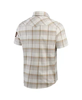 Fanatics Men's Gray San Francisco Giants Plaid Full-Snap Shirt
