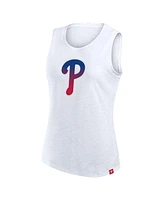 Fanatics Women's White Philadelphia Phillies Activate Slub Tank Top