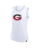 Fanatics Women's White Georgia Bulldogs Activate Slub Tank Top