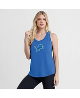 Fanatics Women's Blue Detroit Lions Iron Fan Tank Top