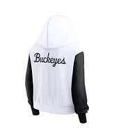 Nike Women's White Ohio State Buckeyes Beyond Capability Color Block Script Full-Zip Hoodie