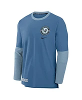 Nike Men's Blue Washington Nationals 2025 City Connect Authentic Collection Performance Player Sweatshirt