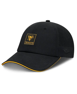 Fanatics Men's Black Pittsburgh Penguins Driver Adjustable Hat