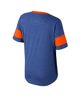 Colosseum Big Girls Royal Florida Gators Frontier Tie Front T-Shirt