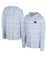 Colosseum Big Boys and Girls Navy Michigan Wolverines All-Over Print Hoodie