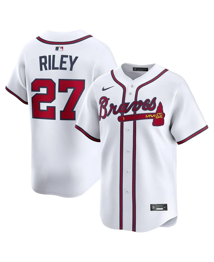 Nike Men's Austin Riley White Atlanta Braves Home Limited Player Jersey