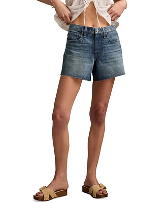 Lucky Brand Women's 90s High-Rise Denim Midi Shorts