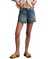 Lucky Brand Women's 90s High-Rise Denim Midi Shorts