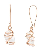 Robert Lee Morris Soho Faux Stone Caged Dangle Earrings
