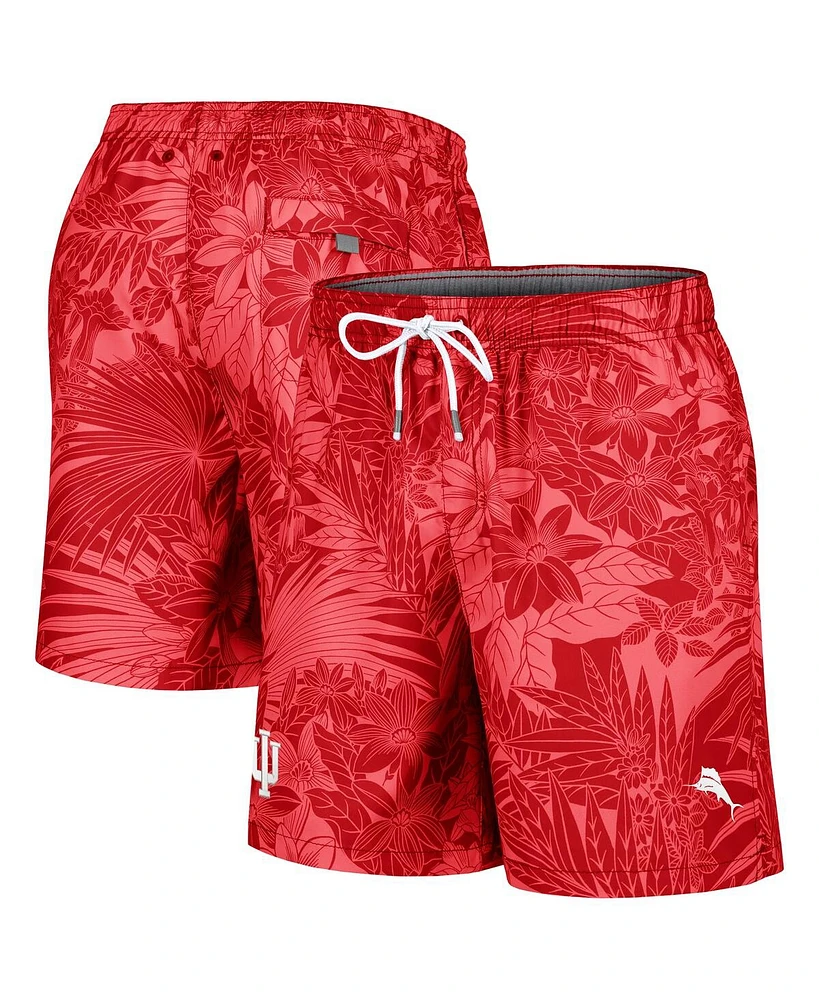 Tommy Bahama Men's Crimson Indiana Hoosiers Santiago Palms Board Shorts