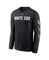 Nike Men's Black Chicago White Sox Repeater Long Sleeve T-Shirt