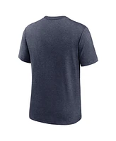 Nike Men's Heather Navy Chicago White Sox Cooperstown Collection Local Stack Tri-Blend T-Shirt
