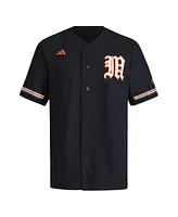Adidas Men's Black Miami Hurricanes V-Neck Baseball Jersey