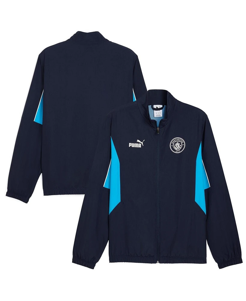 Puma Men's Navy Manchester City ftblARECHIVE Full-Zip Jacket