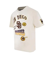Pro Standard Men's Cream San Diego Padres Turn It Up Dropped Shoulder T-Shirt