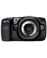 Blackmagic Design Blackmagic Design Pocket Cinema Camera 4K, Bundled with 3-Section Aluminum Video Tripod and Universal Tripod Dolly with Handle & Cas