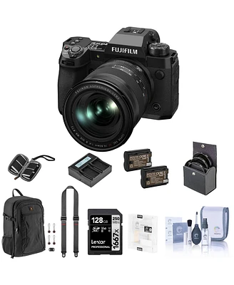 Fujifilm X-H2 Camera with Xf 16-80mm f/4.0 R Ois Wr Lens Bundle with 128GB Sd Card, Camera Backpack, 2x Extra Battery, Charger, Strap, Screen Protecto