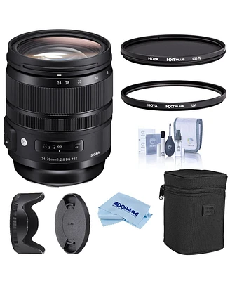 Sigma Sigma 24-70mm F2.8 Dg Os Hsm Art Lens for Nikon Dslr Cameras (576955) Usa Warranty, Bundle with Hoya Nxt Plus 82mm 10-Layer Hmc Multi-Coated Cir
