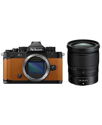 Nikon Z f Mirrorless Camera, Orange with Nikkor Z 24-70mm f/4 S Lens