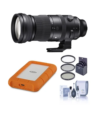 Sigma 150-600mm f/5-6.3 Dg Dn Os Sports Lens, Sony E, Bundle with 5TB Usb-c Hard Drive, 95mm Filter Kit and Cleaning Kit