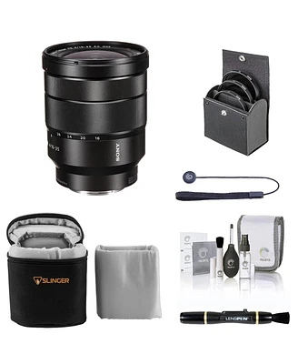 Sony Vario-Tessar T Fe 16-35mm f/4 Za Oss Lens for Sony E, Bundle with ProOptic 72mm Filter Kit, Soft Lens Case, Lens Cleaner, Cleaning Kit, Universal