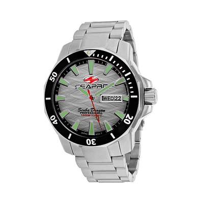 Seapro Men's Scuba Dragon Diver Limited Edition 1000 Meters Silver Dial Watch - SP8312S