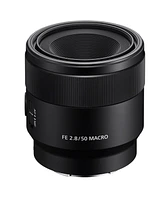 Sony Fe 50mm f/2.8 Macro Lens for Sony E, Bundle with 55mm Filter Kit, Cleaning Kit, Lens Cap Tether