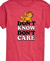 Airwaves Men's Garfield Don't Know Care Short Sleeve T-Shirt