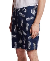 Paisley & Gray Men's Felix Slim Fit Pineapple Print 8-1/2" Shorts