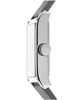 Dkny Women's Westside Maxi Gray Leather Strap Watch, 41mm