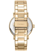Dkny Women's Soho Maxi Gold-Tone Stainless Steel Bracelet Watch, 40mm
