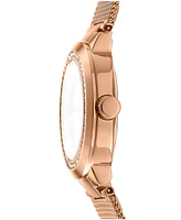 Dkny Women's Eastside Rose Gold-Tone Stainless Steel Bracelet Watch, 28mm