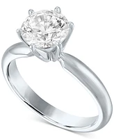 Gia Certified Diamond Solitaire Engagement Ring (1-1/2 ct. t.w.) in 14k White Gold